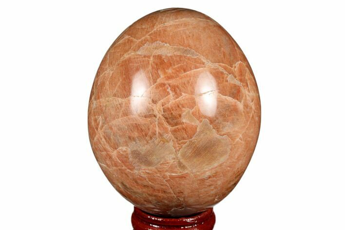 Polished Peach Moonstone Egg - Madagascar #182406